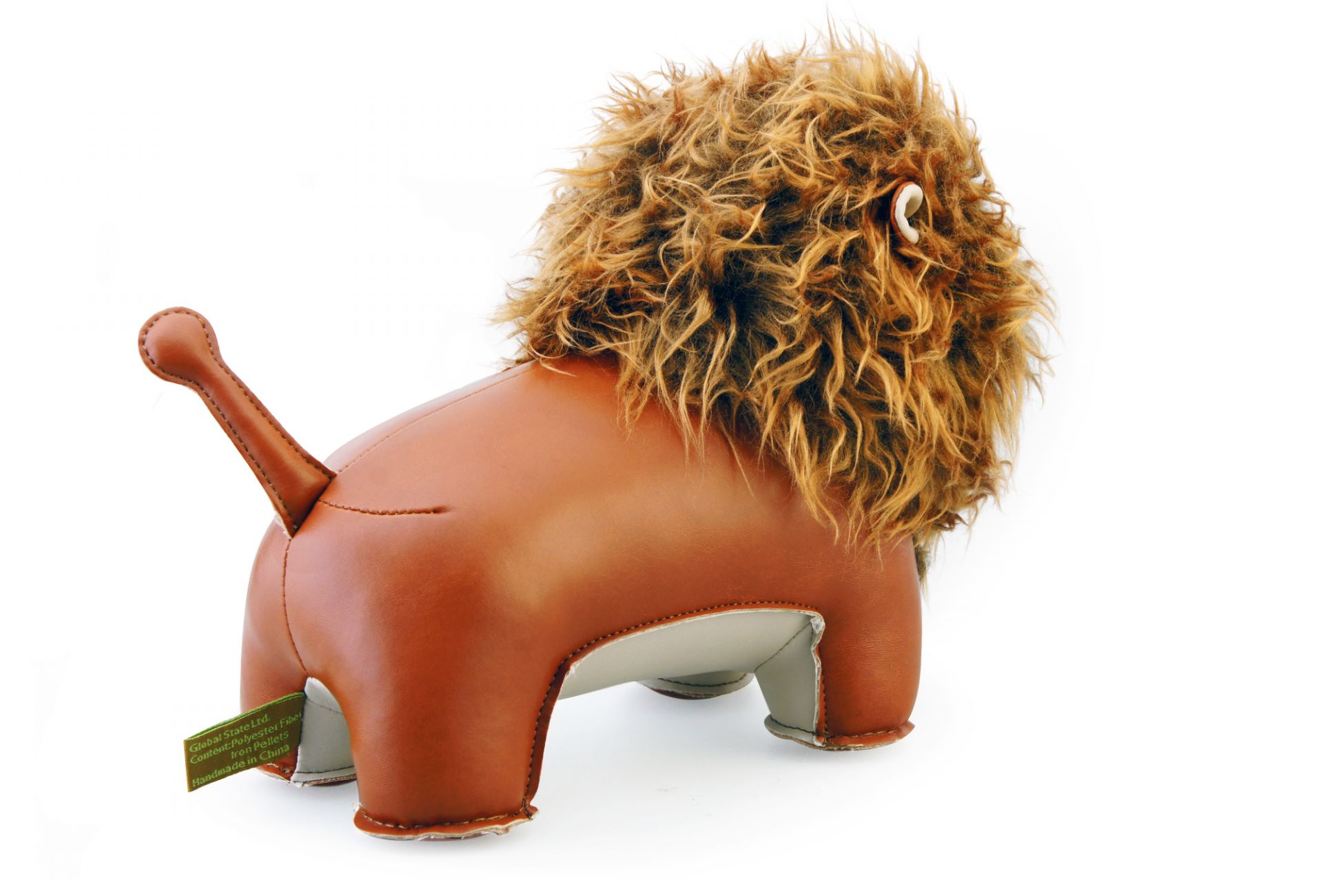 Bookend Lion Lino Tan/White Züny