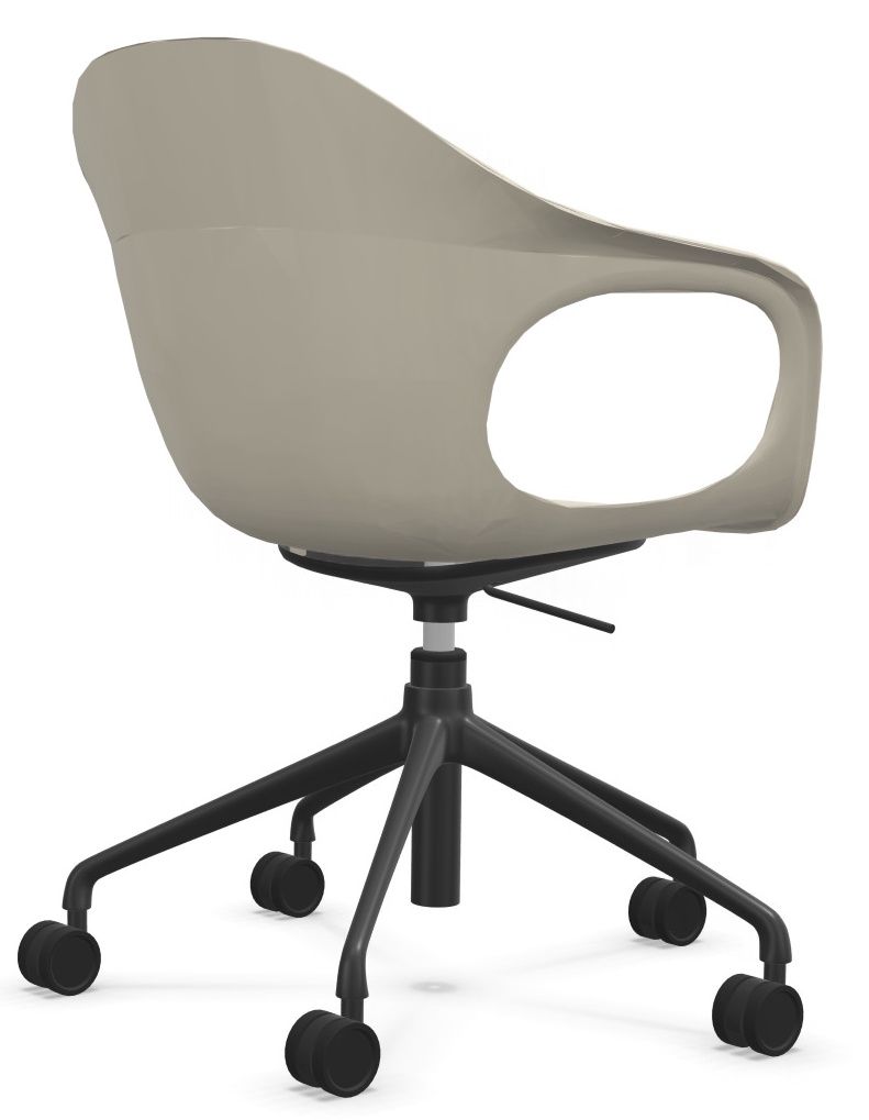 Elephantino armchair five-star frame with castors Kristalia