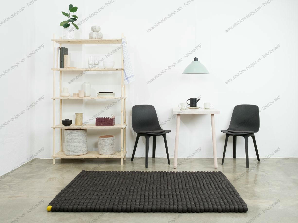 Big One Rectangular Felt carpet 180 x 260 cm myfelt Anthracite