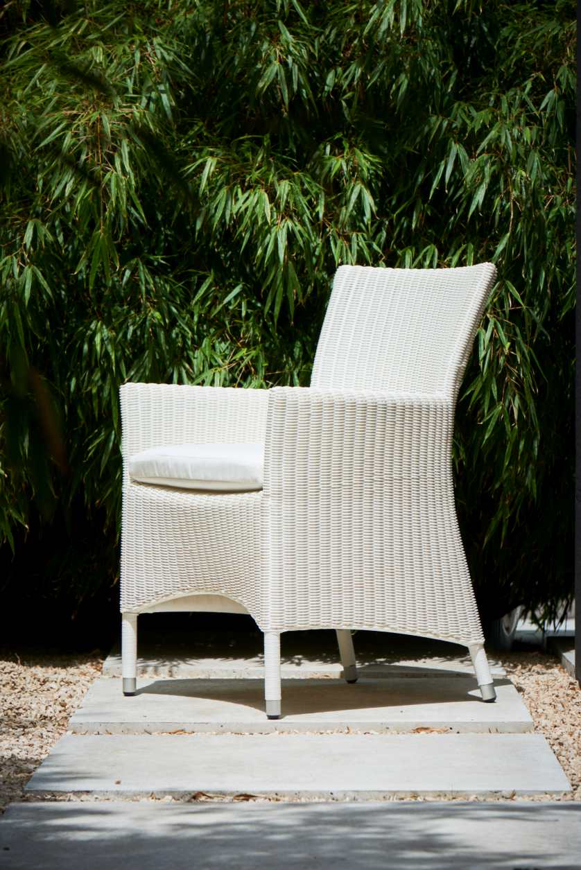 Seat Cushion White for Poesie Armchair Outdoor Jan Kurtz 