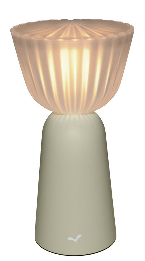 Swiing rechargeable lamp / table lamp Fermob Clay grey Swiing Akkuleuchte Lehmgrau von Fermob: Moderne Tischleuchte mit warmem Lichtschein.