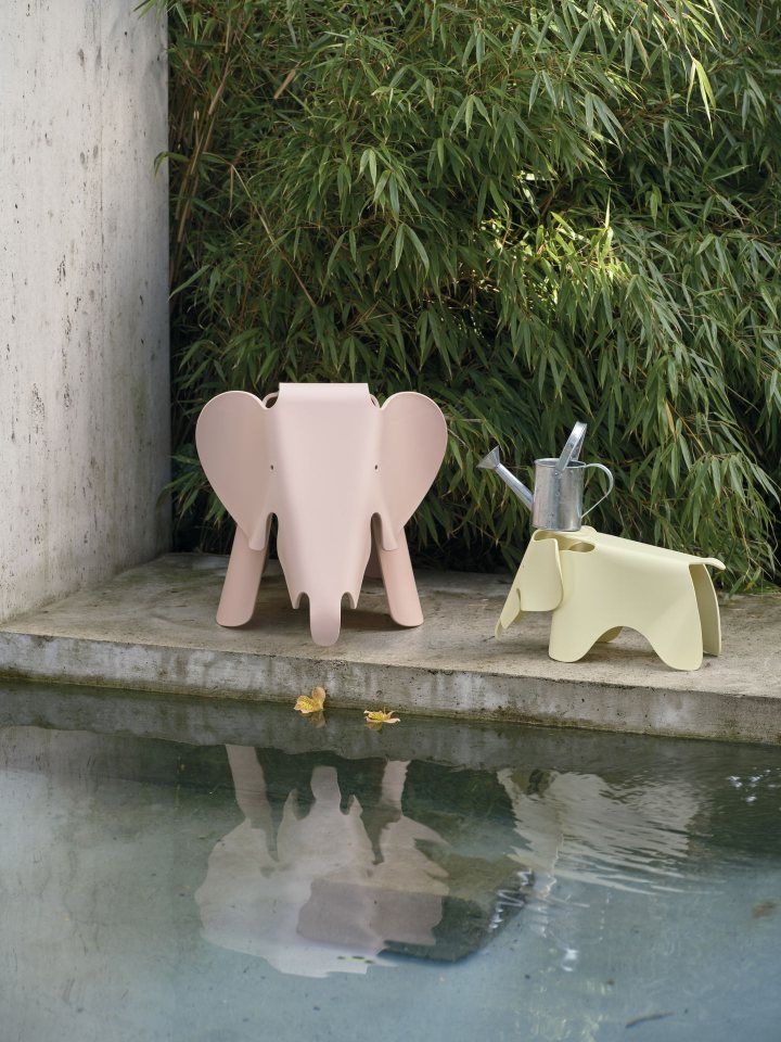 Eames Elephant Stool RE Vitra canary yellow