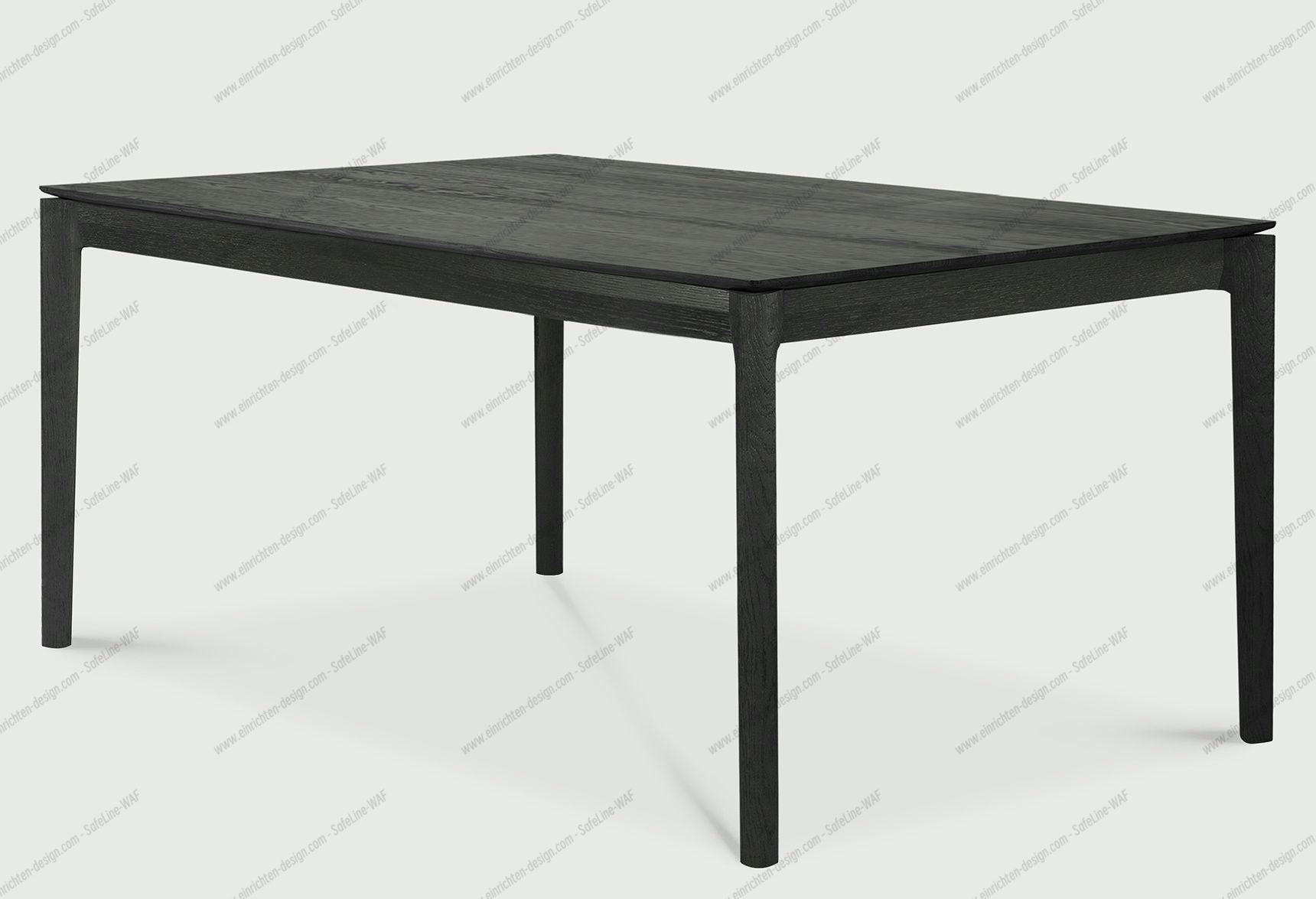 Bok extendable Table oak black - rectangular Ethnicraft