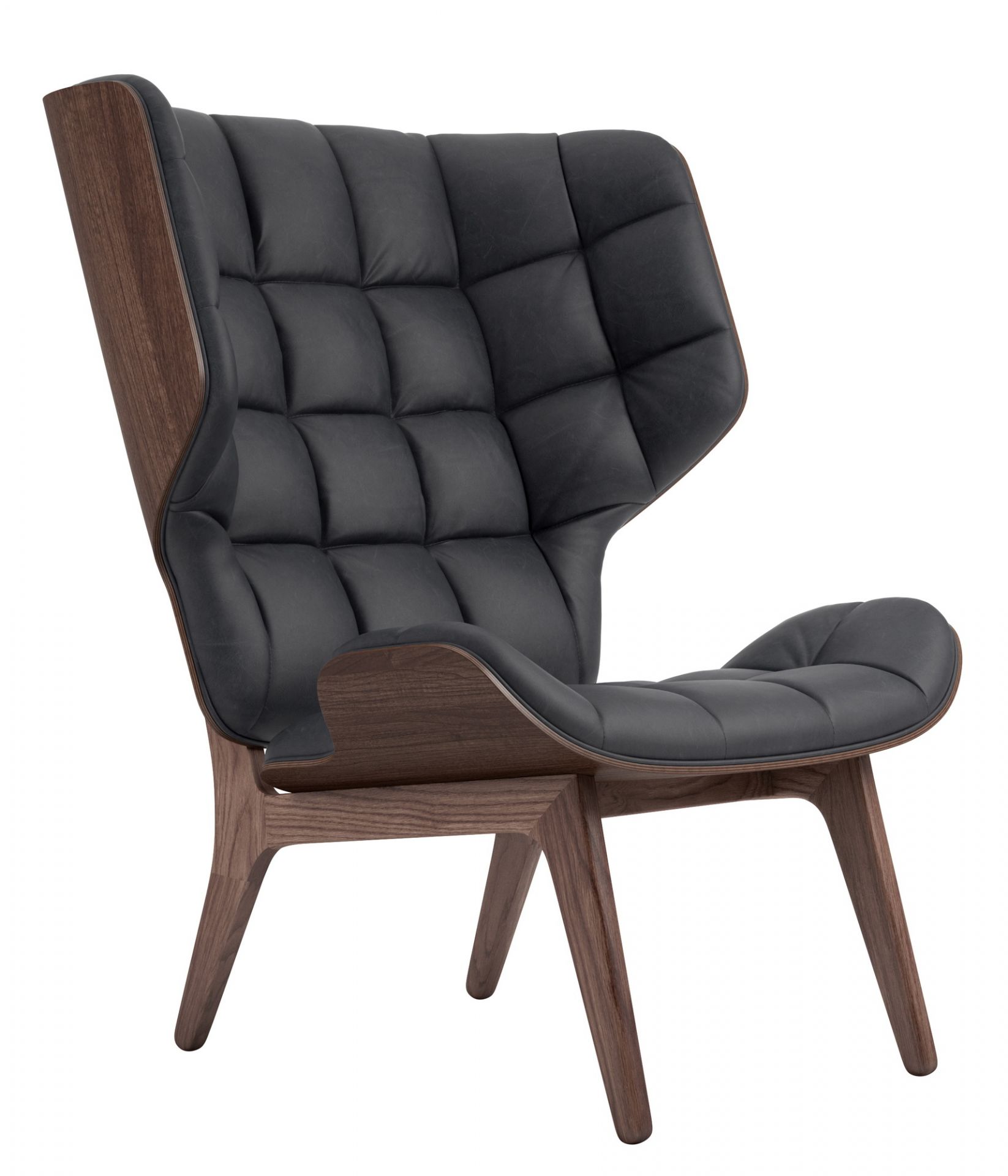 Mammoth Chair Leather Cover Norr11 Oak Natural Dunes Leather Anthracite