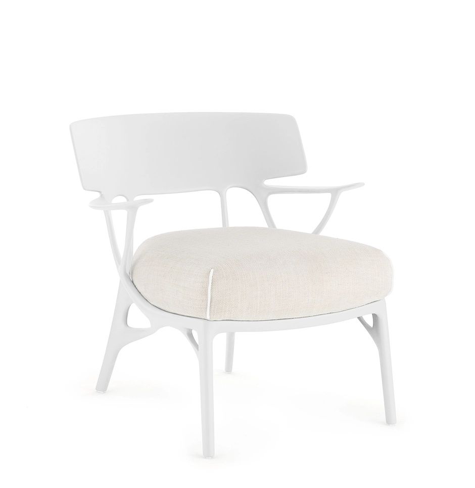 A.I. Lounge Chair Panamino Basic White-White Kartell