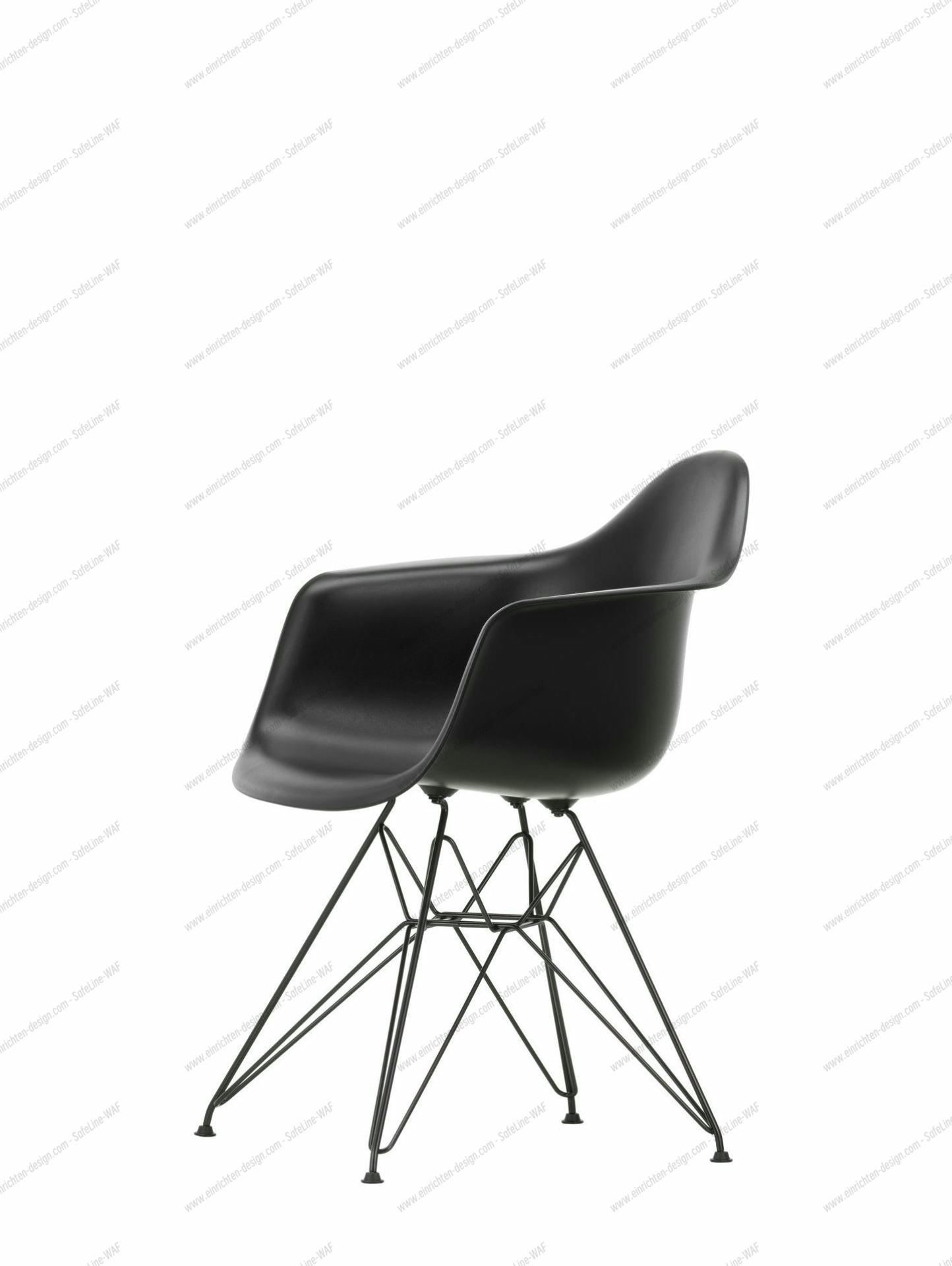 Eames Plastic Arm Chair DAR Chair Vitra Chrome - Poppy red