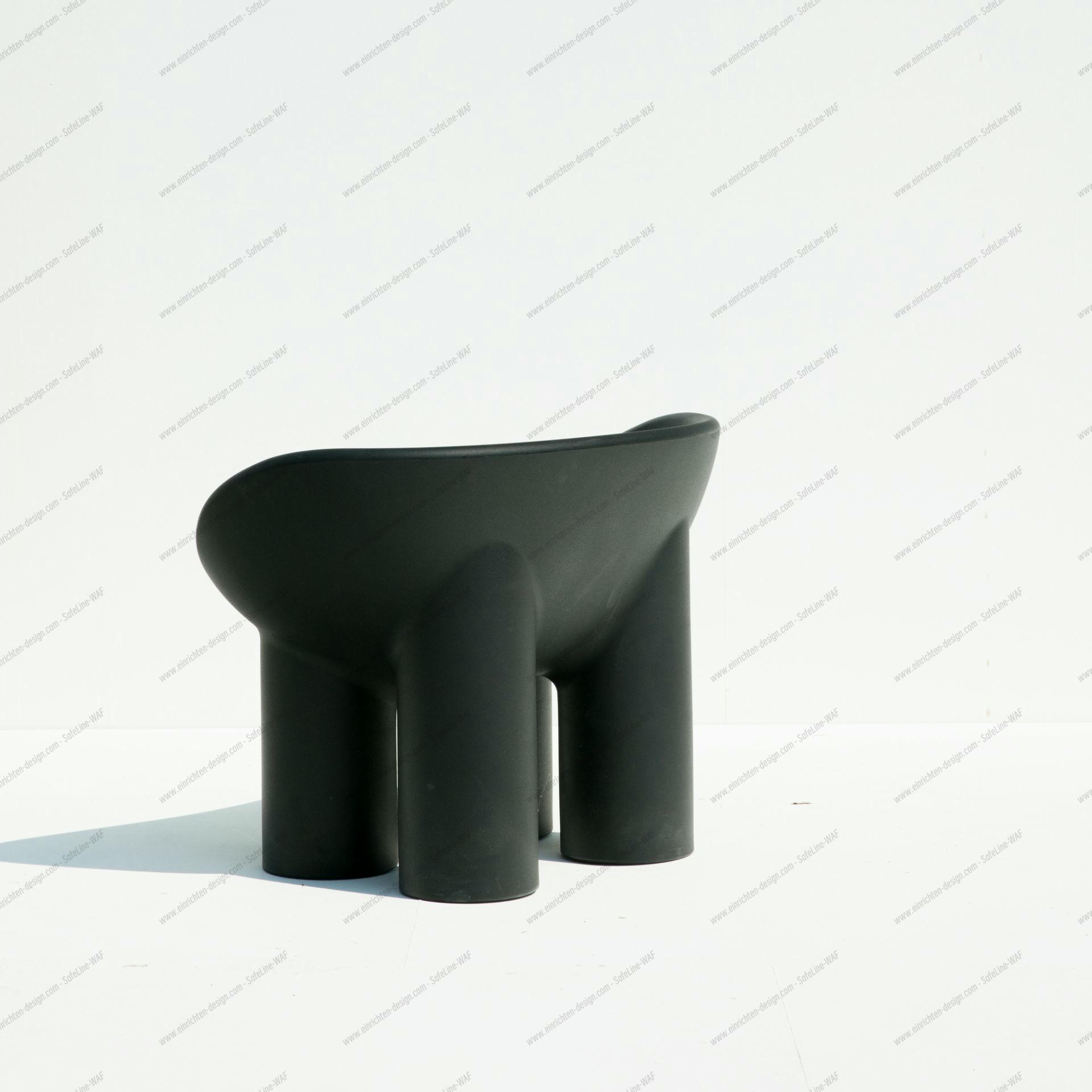 Roly Poly Armchair Driade Charcoal