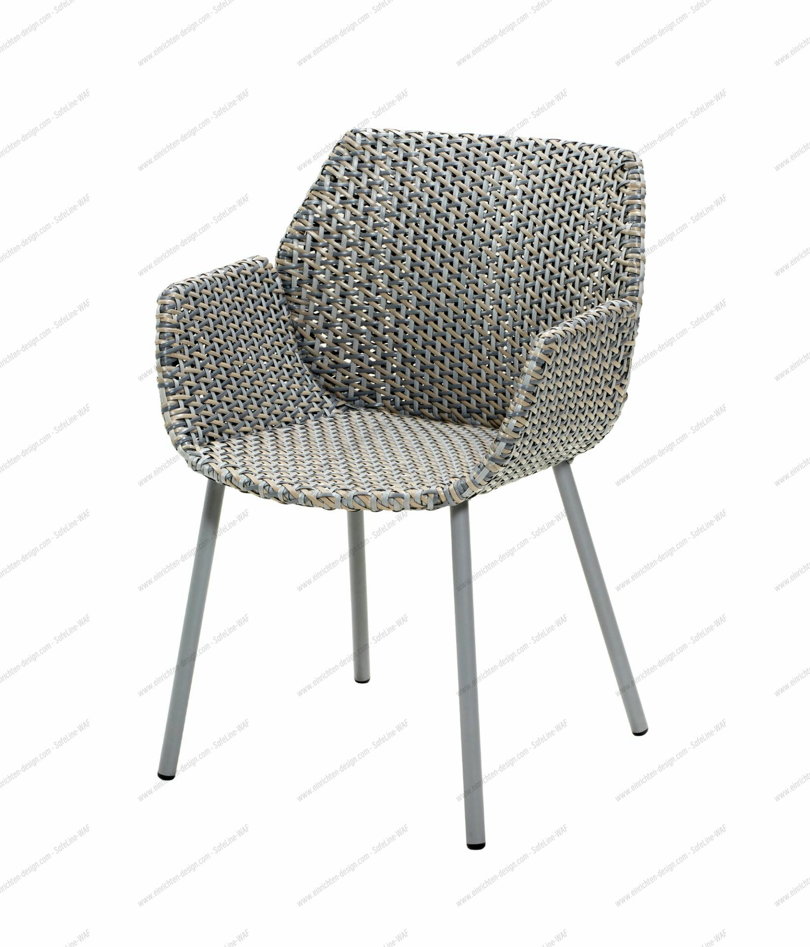 Vibe Outdoor Armchair Cane-Line light gray / gray / taupe