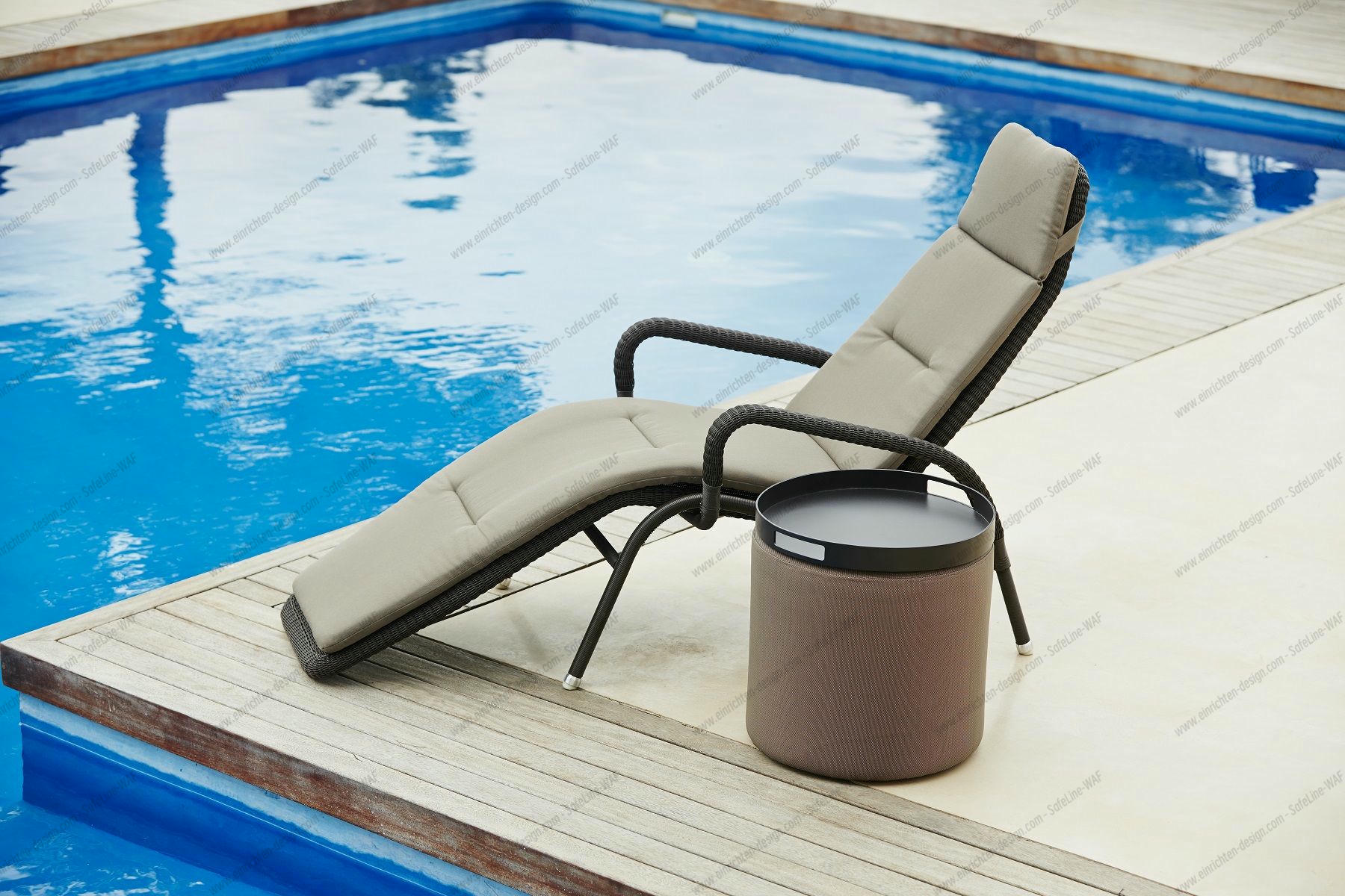 Sunrise Outdoor Cushion for Sun lounger Taupe Cane-Line