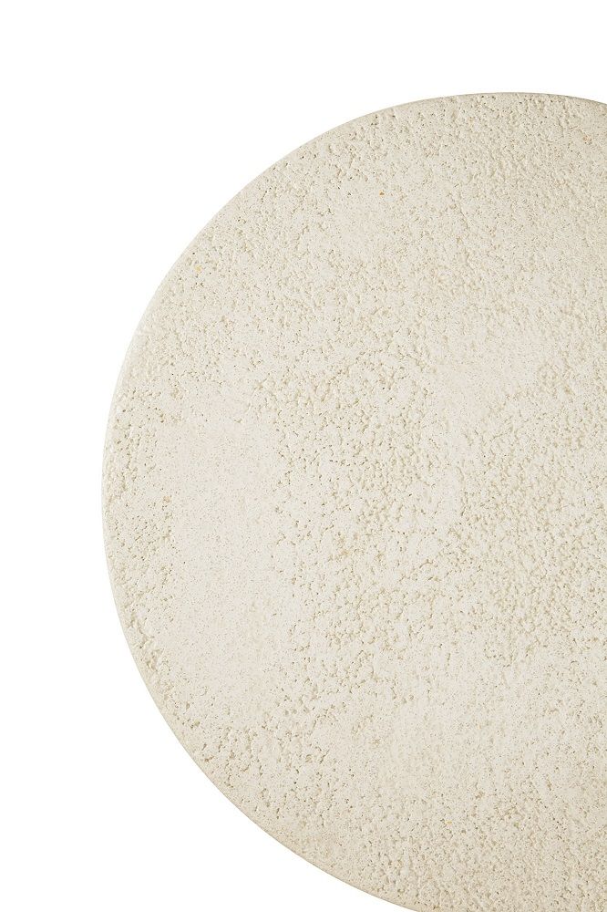Elements Coffee Table Microcement Off White Round Ethnicraft 