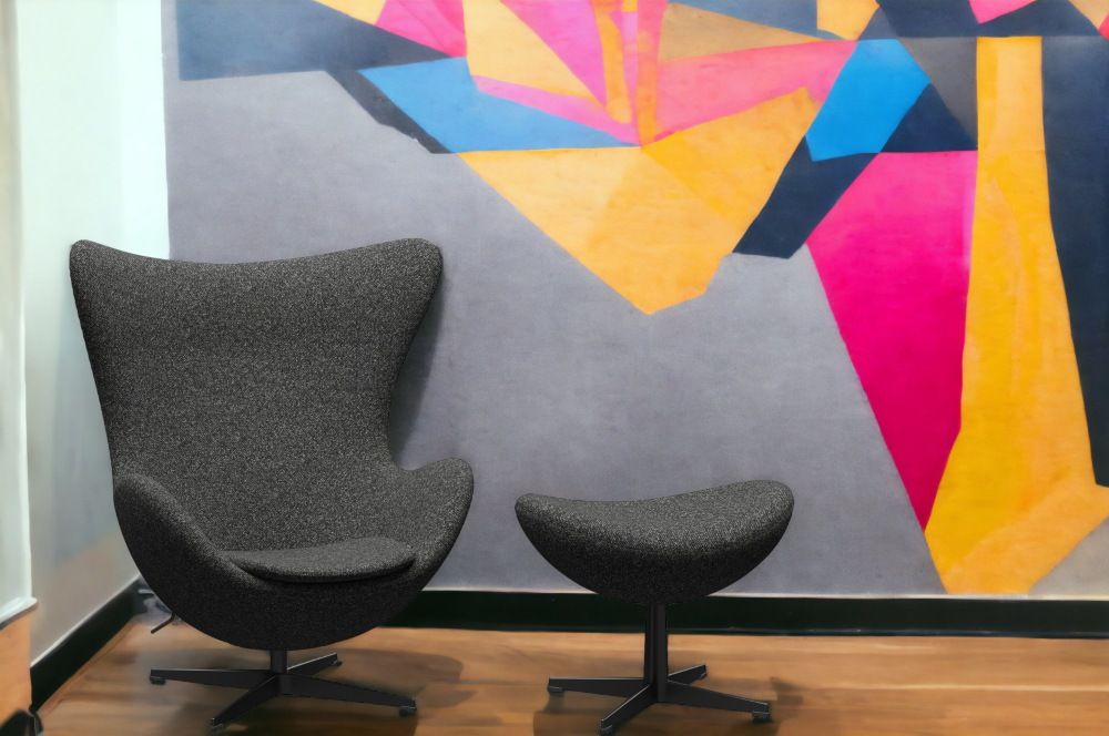The Egg / Egg Chair armchair and stool Fritz Hansen anniversary model SINGLE PIECES