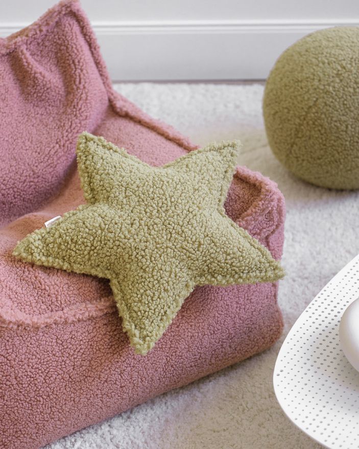 Children's star cushion Wigiwama Matcha