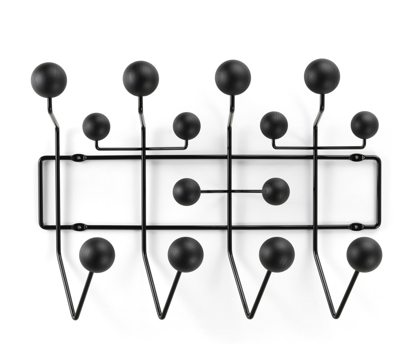 Eames Hang it all coat rack ash black Vitra 