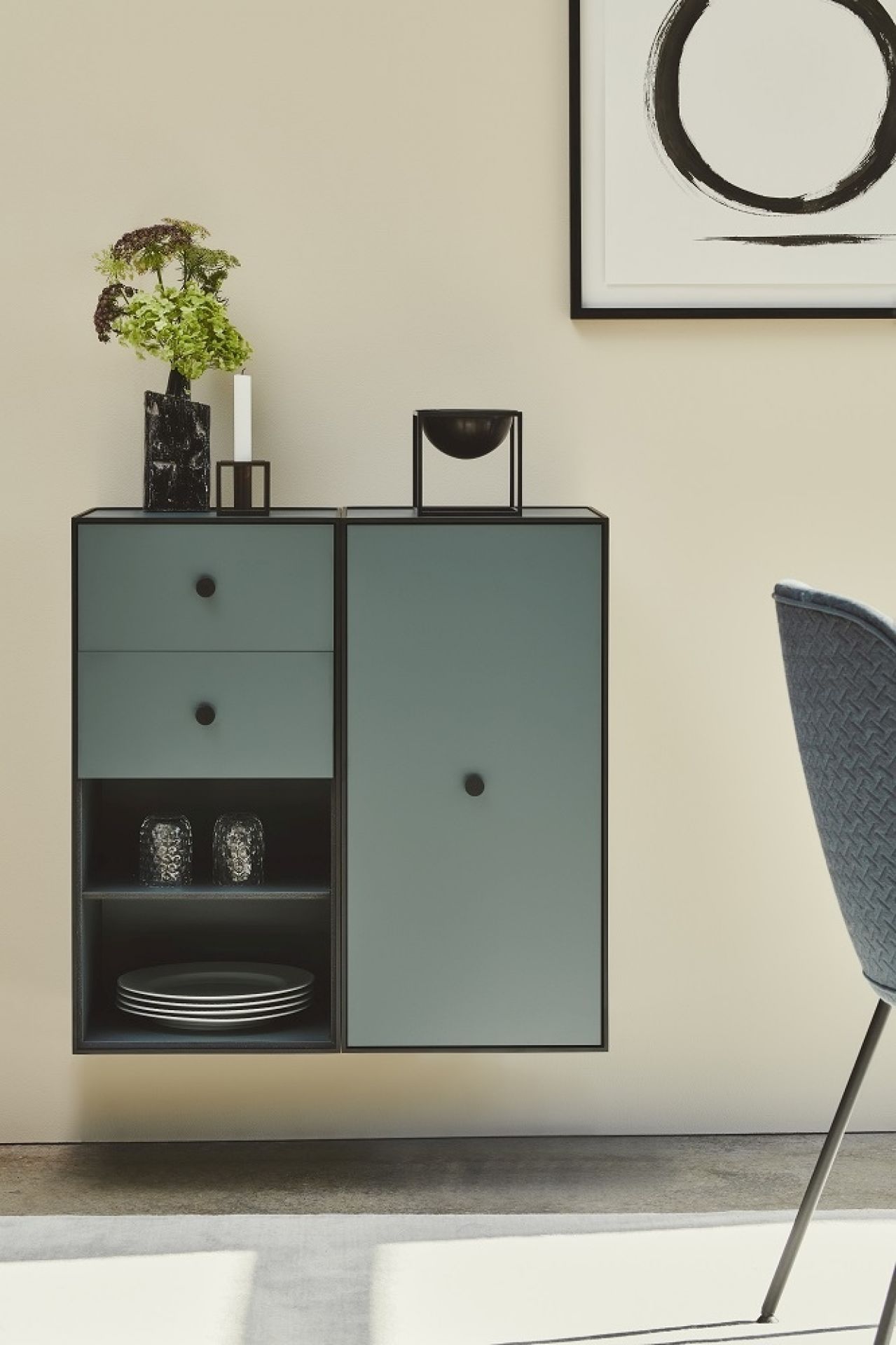 Frame 70 Sideboard Element with Door and 2 Shelves Audo