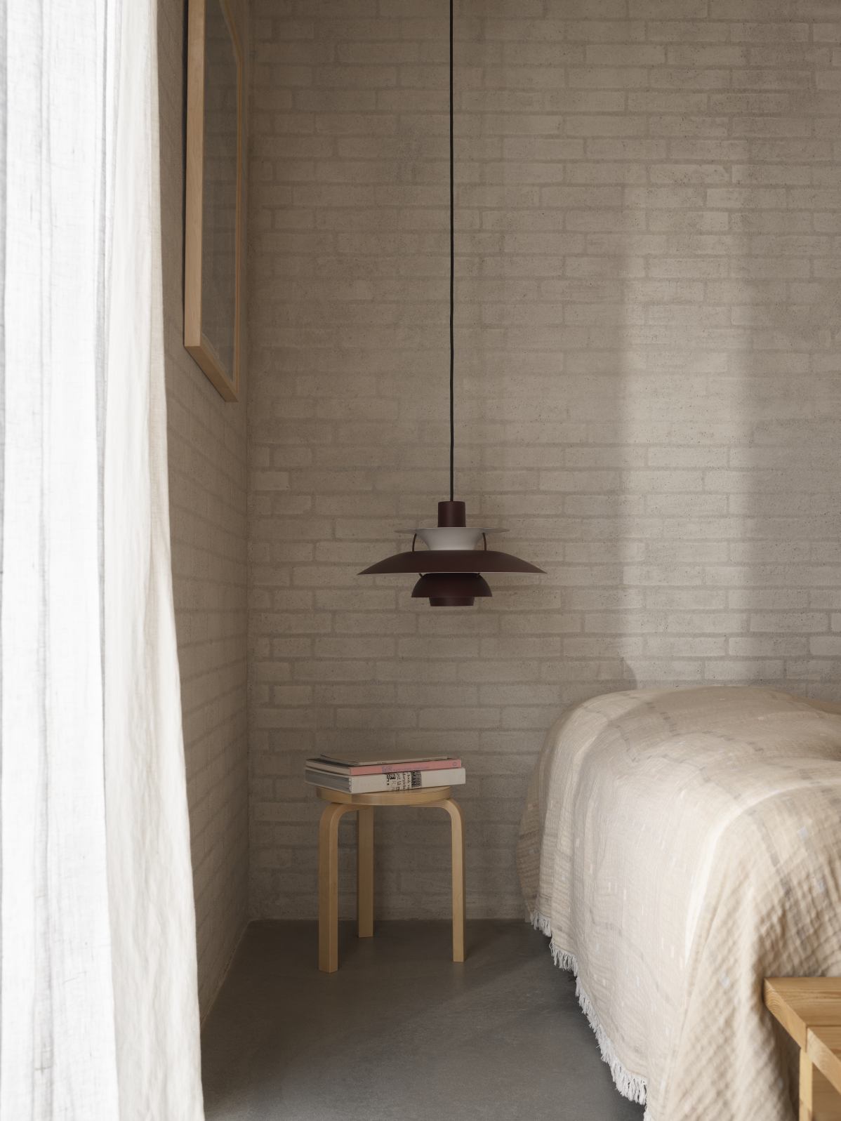 PH 5 Monochrome Pendant light Louis Poulsen Dusty Indigo