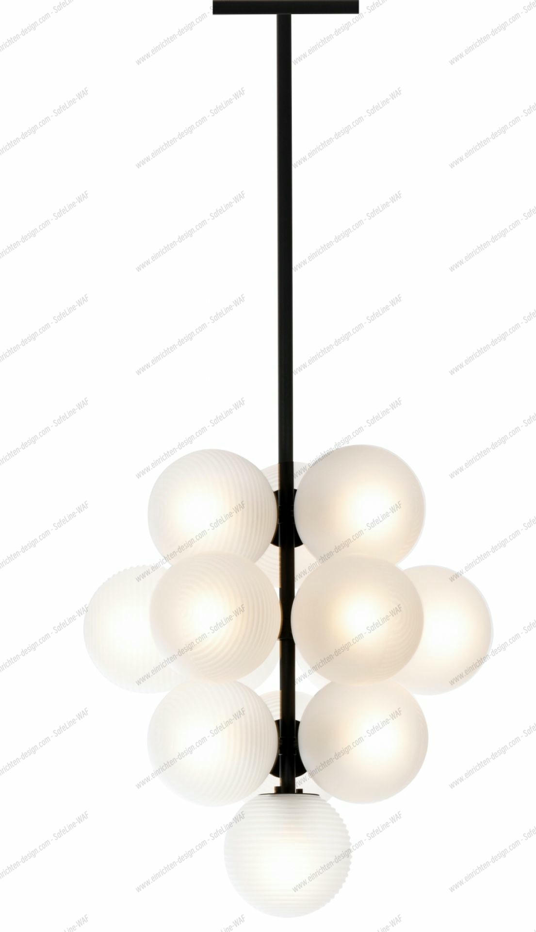 Stellar Grape Pendant lamp Pulpo Transparent - Black