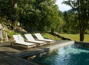 Pelagus Sunbed Outdoor Skagerak by Fritz Hansen
