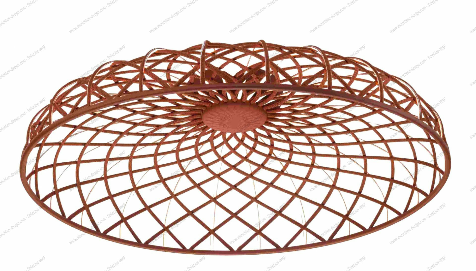 Skynest Ceiling Light Brick Red Flos