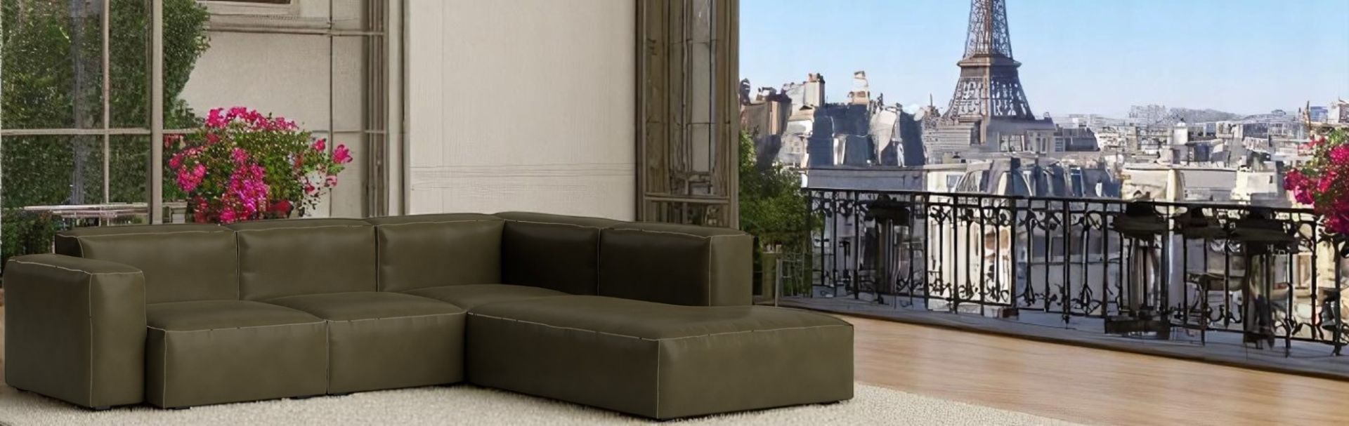 Mags Soft Sofa Corner Combination 2 low Armrest right Hay