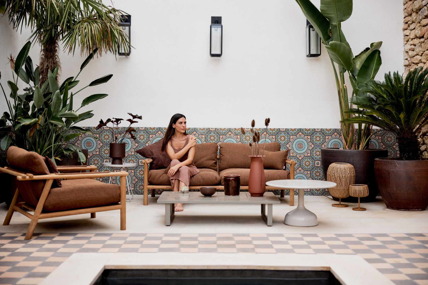 Sticks outdoor sofa incl. Cane-Line cushion