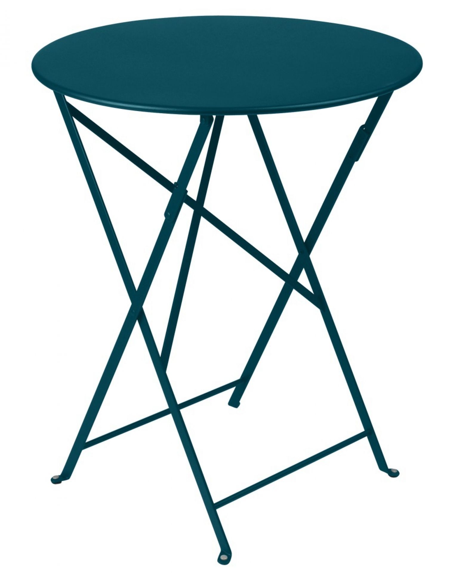 Bistro Outdoor Round Folding table Fermob Poppy red Bistro Outdoor Round Folding table Fermob Poppy red