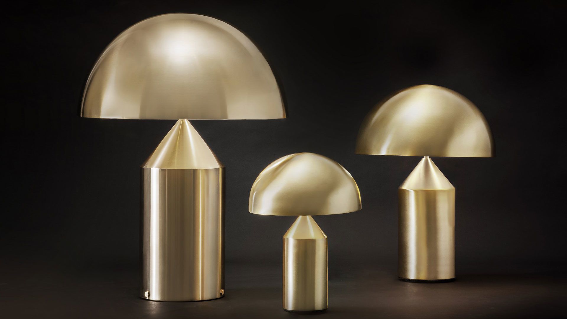 Atollo Table lamp Gold Oluce