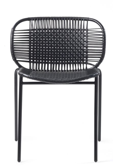 Cielo Stacking Chair Outdoor ames Black - Black