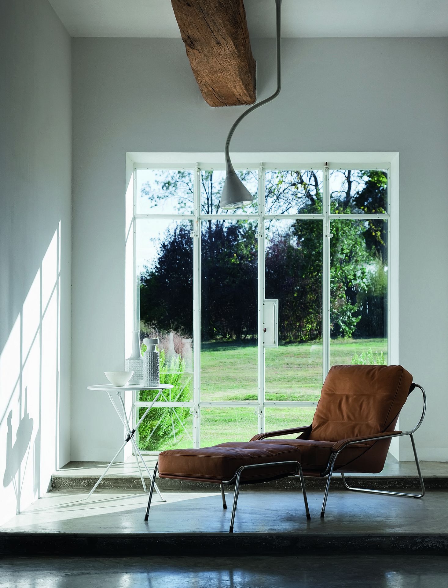 Maggiolina Armchair and Footstool Zanotta