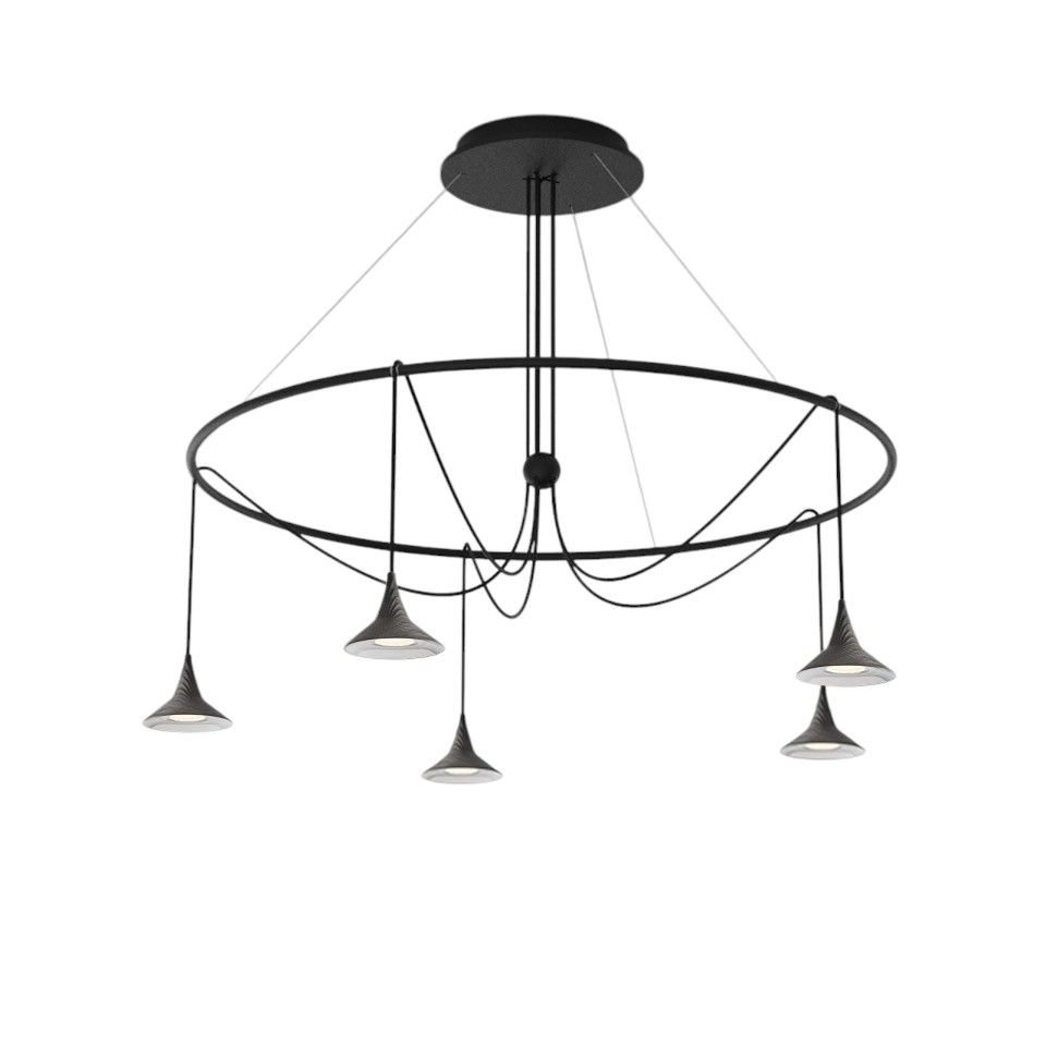 Unterlinden Chandelier Ring Aluminium 2700K Artemide