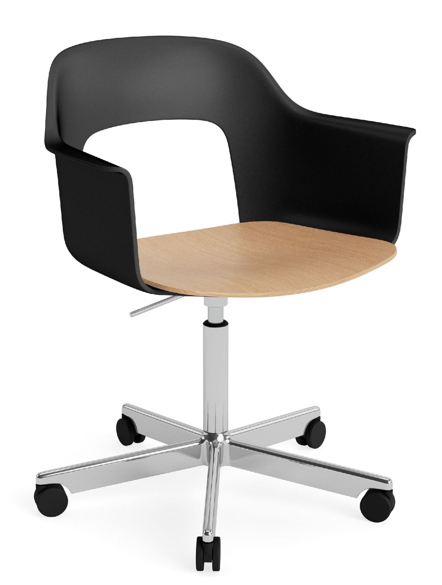 Layout Armchair 242 Armchair 4-star base gas lift with swivel function Hay