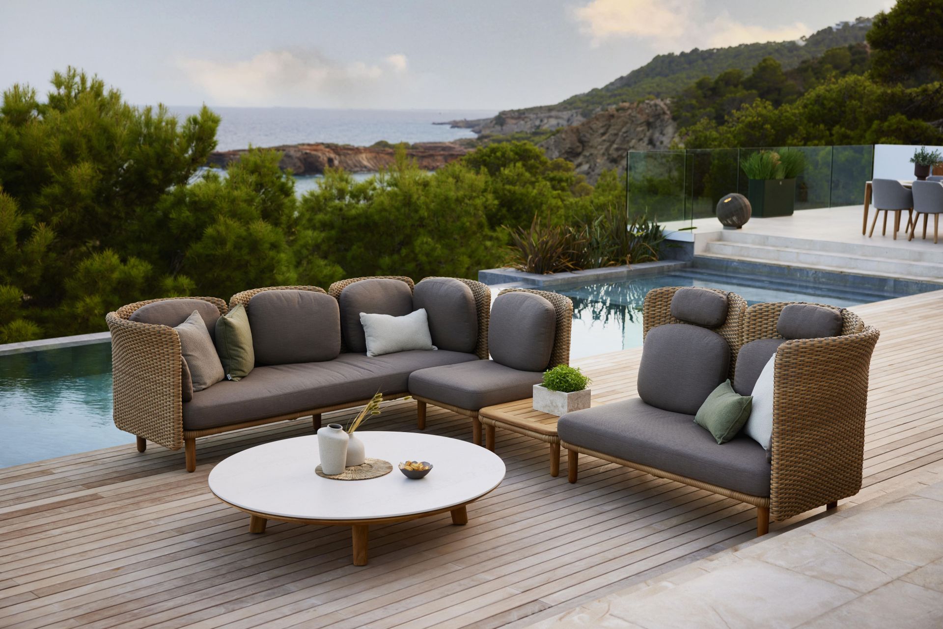 Arch Outdoor Sofa 2-Seater Module Cane-Line