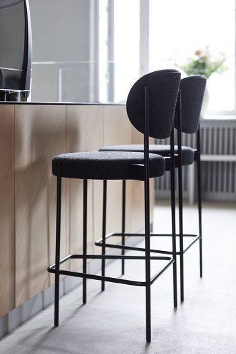 Series 430 Bar Stool Bar stool 75 cm BLACK / REMIX 123 Verpan SINGLE PIECES