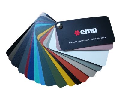 Colour sample colour card metal Emu