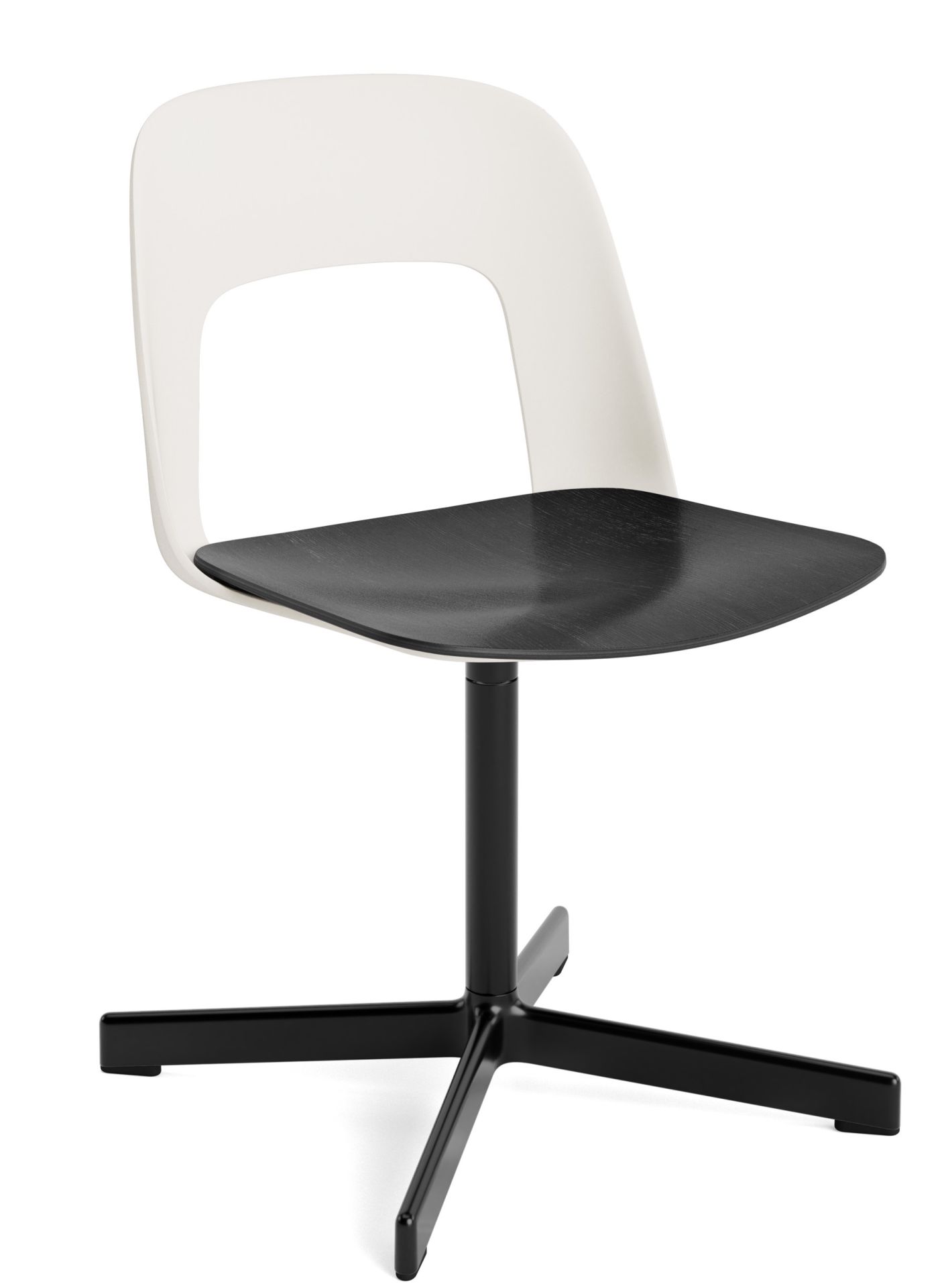 Layout Side Chair 132 4-star swivel base chair Hay 