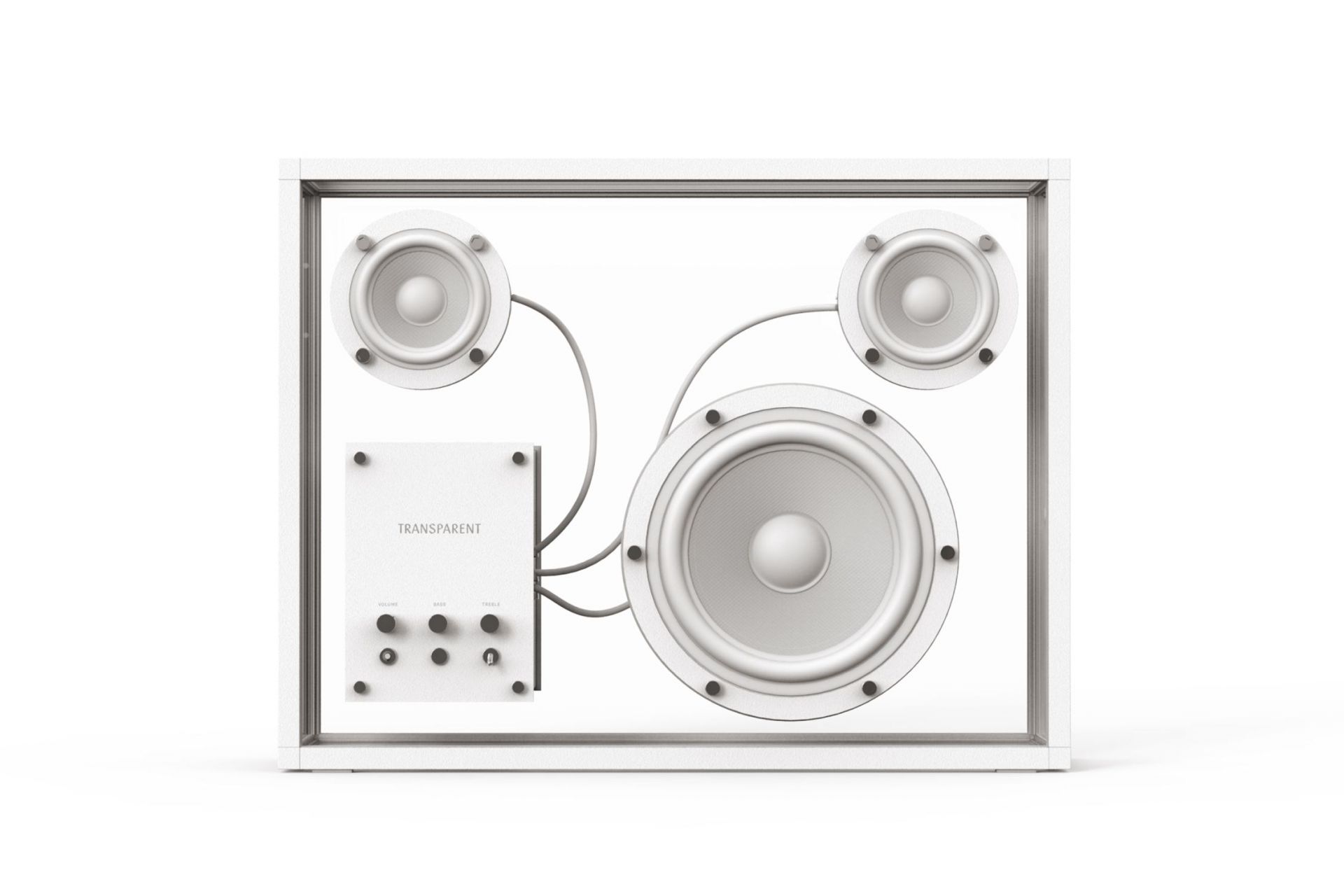 Transparent Speaker White Transparent