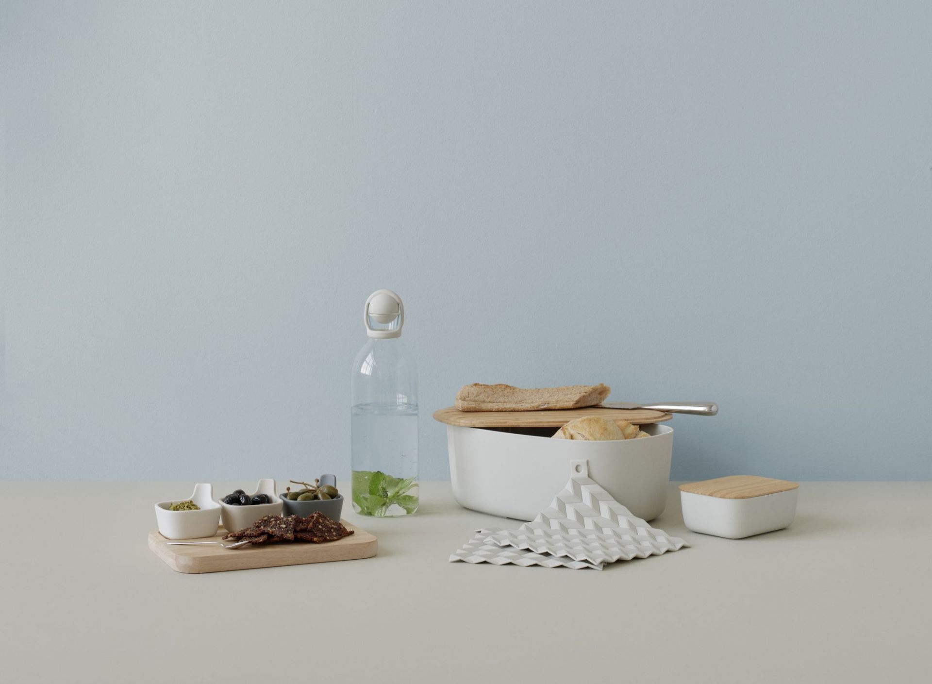 BOX-IT Butter dish RIG TIG by Stelton Light grey SINGLE PIECES