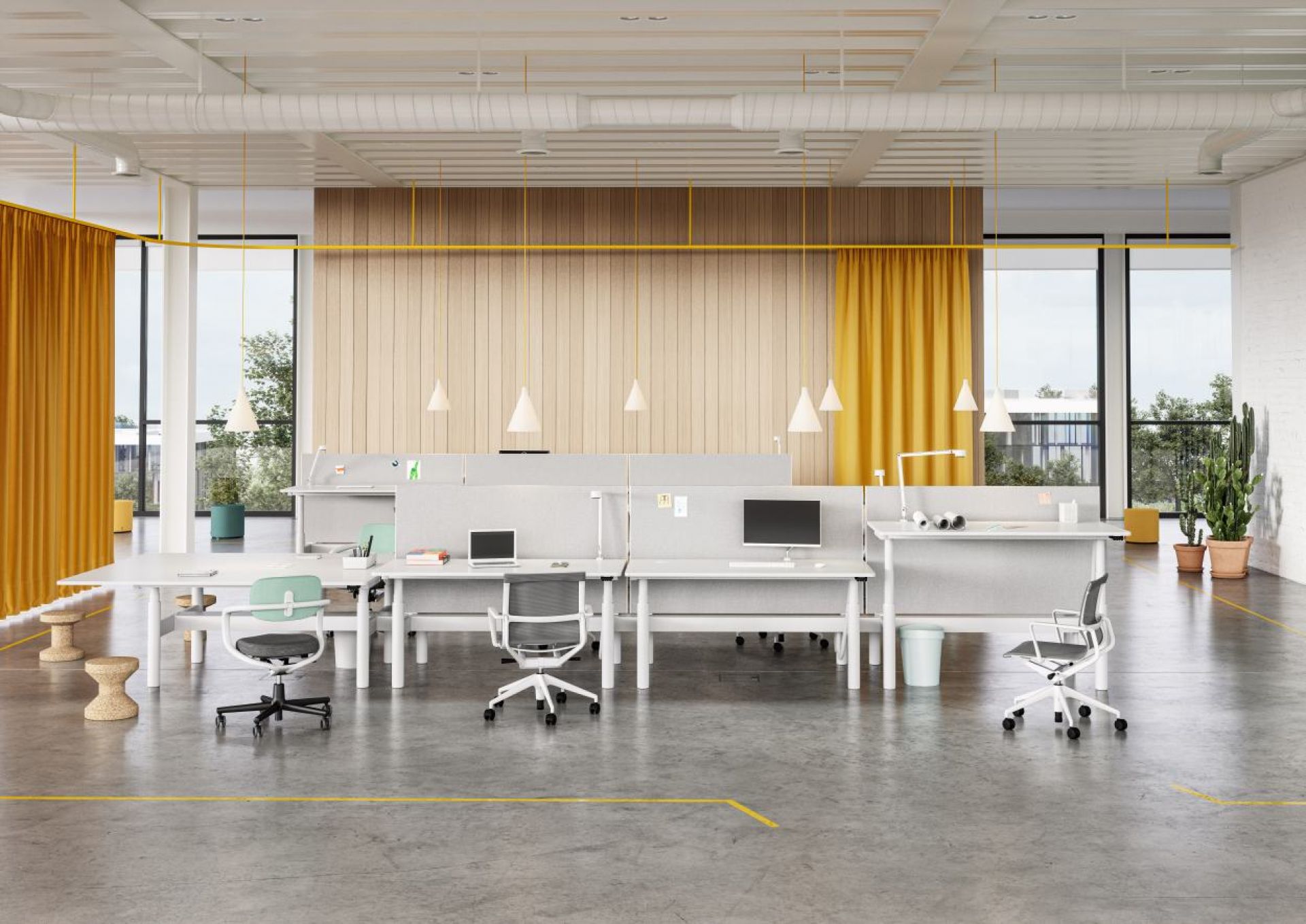 Tyde 2 Sitting and Standing table 140 cm Vitra