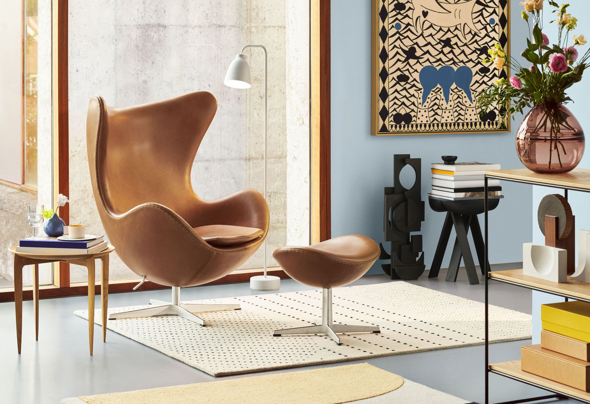 The Egg / Egg Chair Stool Fritz Hansen  