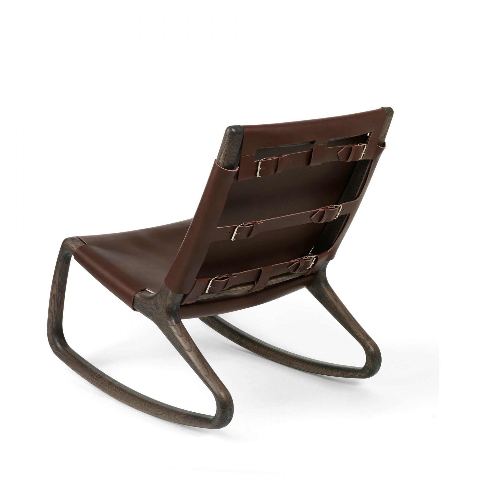 Rocker Rocking Chair Harness Leather Mater Mustang
