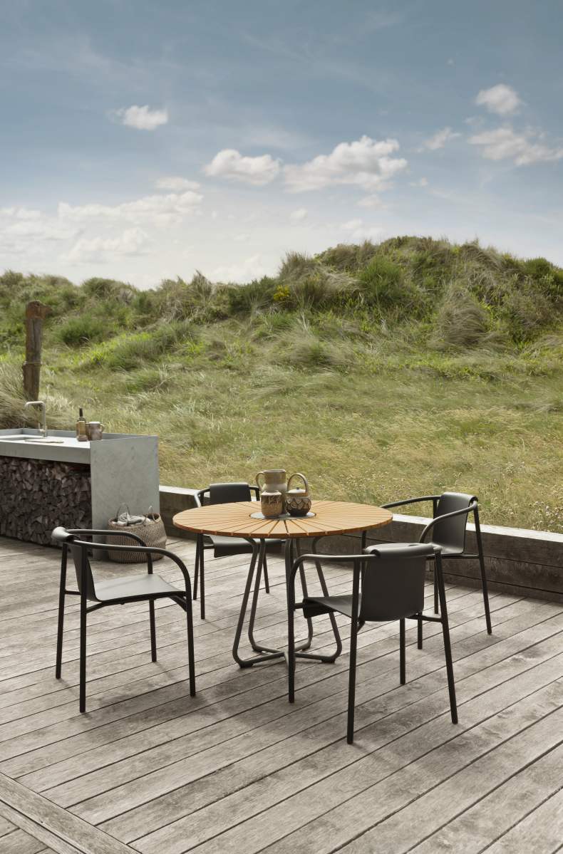 Nami Armrest Dining Chair Armrest Chair Outdoor Houe