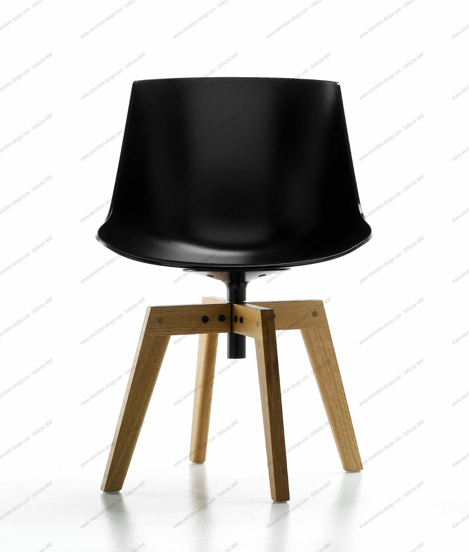 Flow Slim Armchair Oak MDF Italia-Black