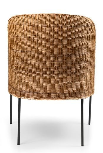 Caribe Natural Dining Chair Chair Outdoor ames Raw natural material / Black