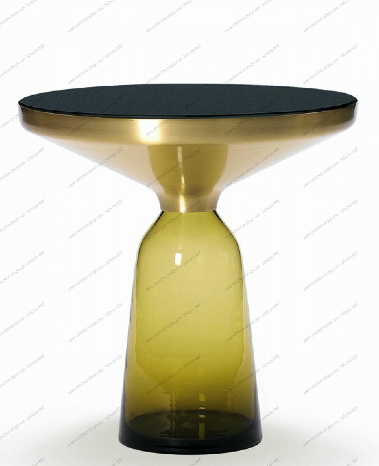 Bell Side Table ClassiCon Brass Citrine Yellow