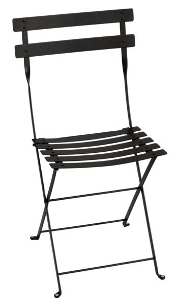 Bistro Outdoor Metal Chair Garden chair Fermob Liquorice Bistro Outdoor Metal Chair Garden chair Fermob Liquorice