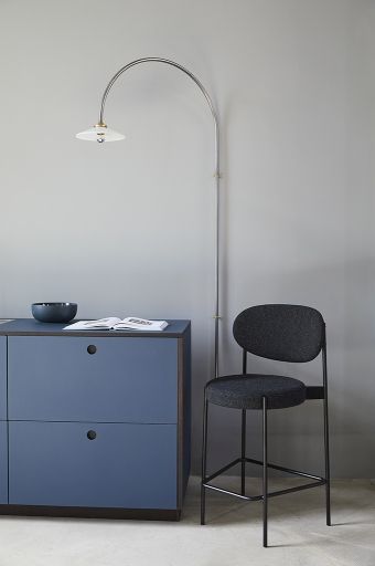 Series 430 Bar Stool Bar stool 75 cm BLACK / REMIX 123 Verpan SINGLE PIECES