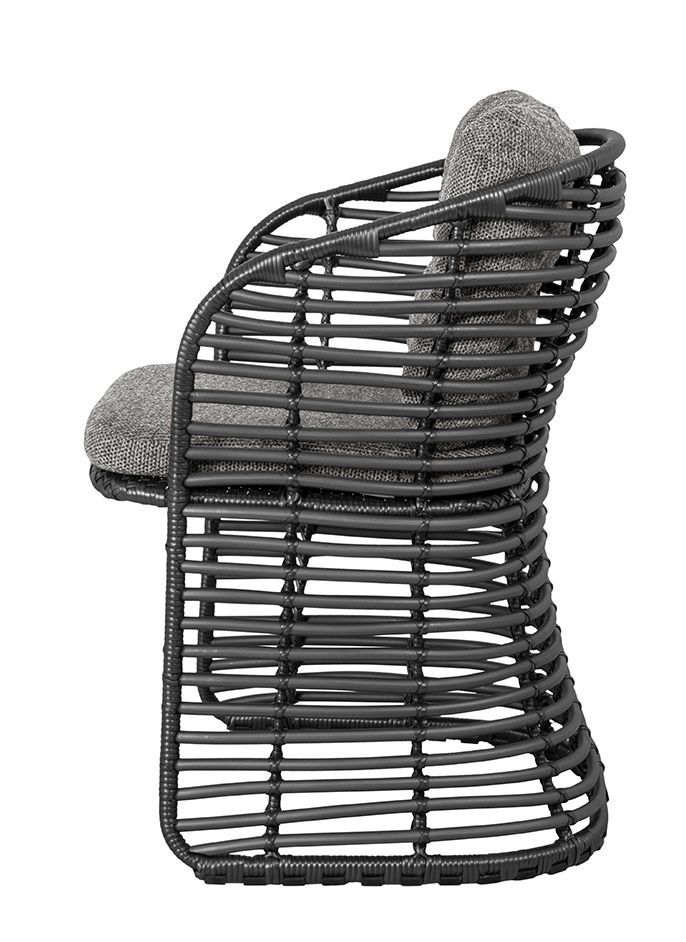 Basket Armchair Graphite Cane-Line