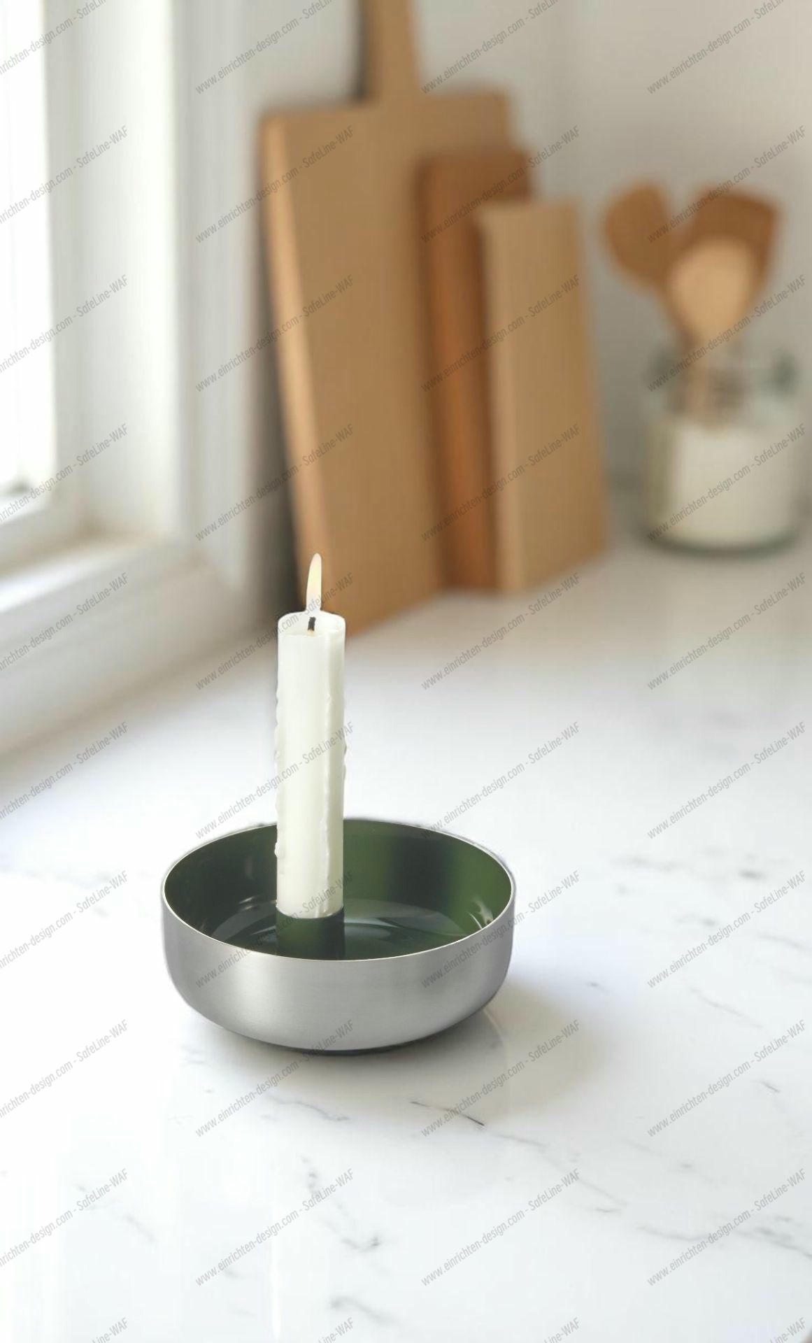 Biel 1 candle bowl steel Philippi