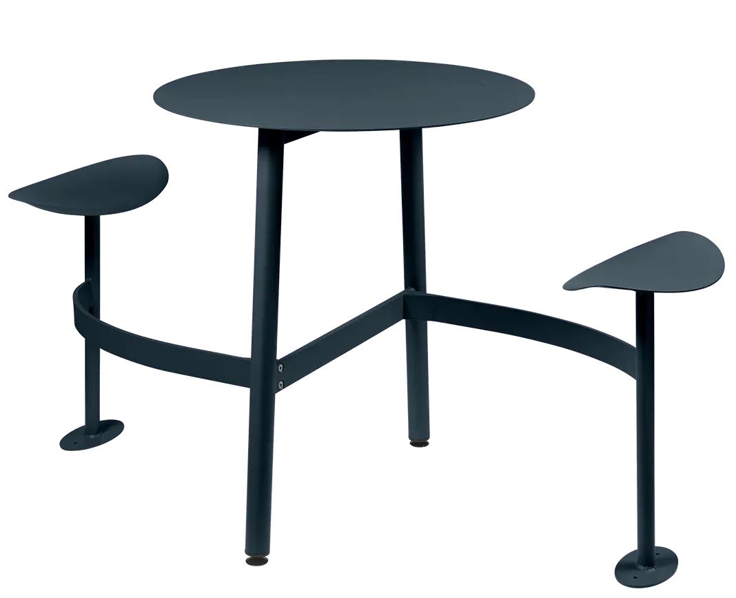Bolder 2 Seater Table with Seats Outdoor Fermob Bolder 2 Seater Table with Seats Outdoor Fermob