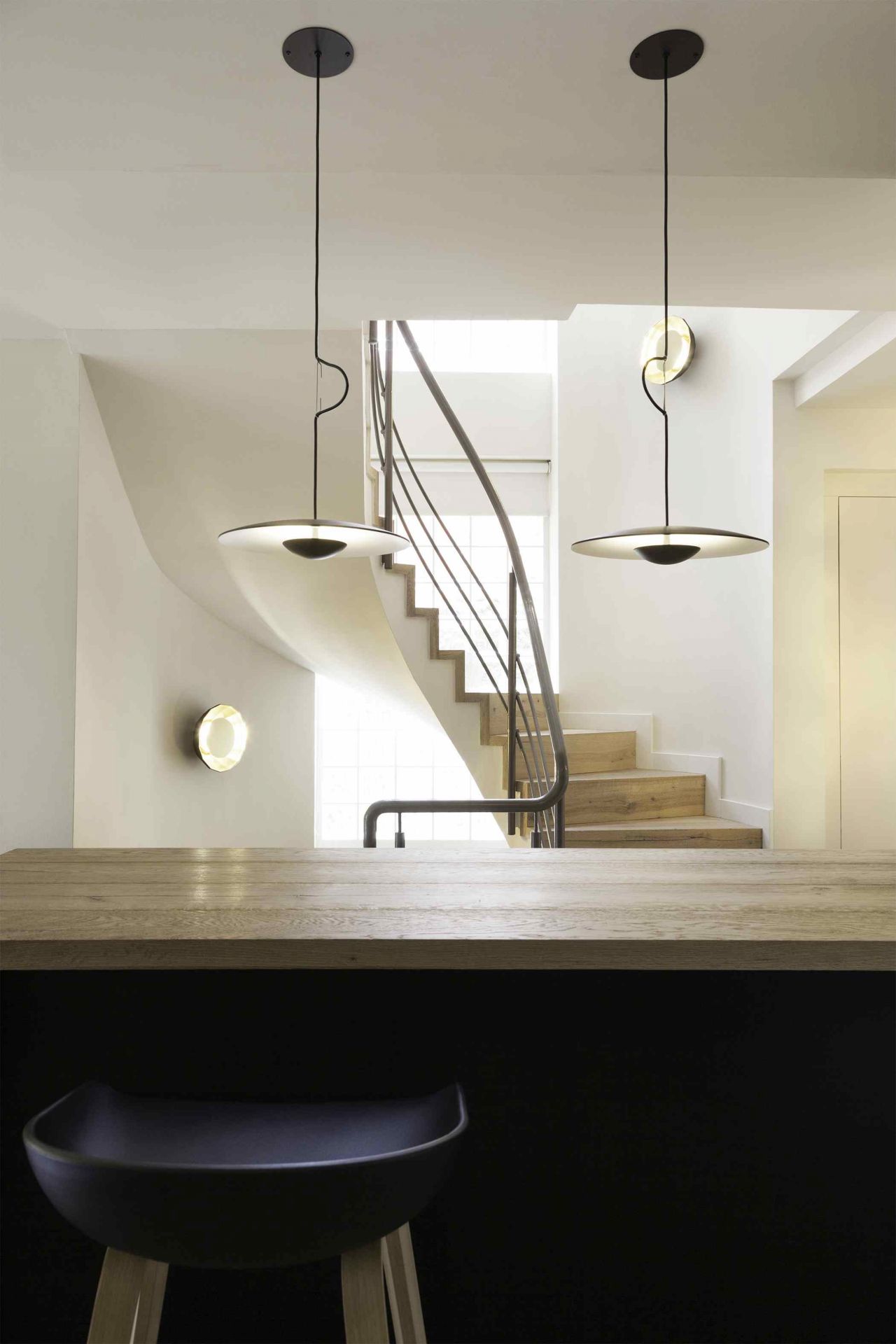 Ginger 32 LED Pendant light marset Oak