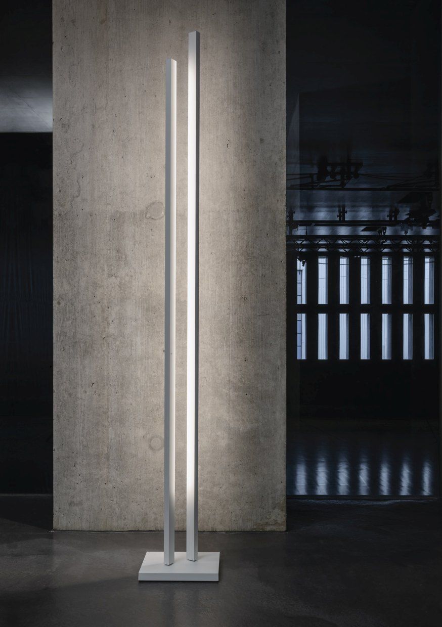Zen Parallel floor lamp white - 2700K Steve Lechot Luminaires